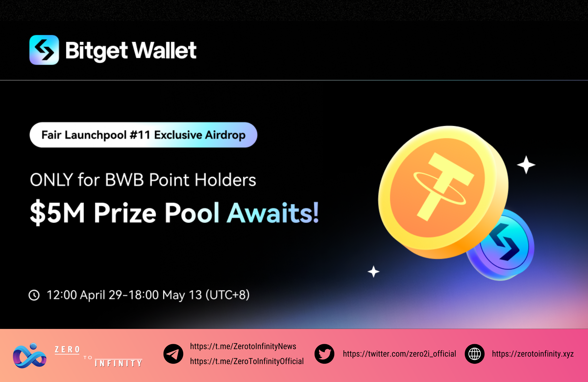 Fair Launchpool Season 11: Airdrop trị giá 5 triệu $ dành riêng cho những người nắm giữ BWB Point!