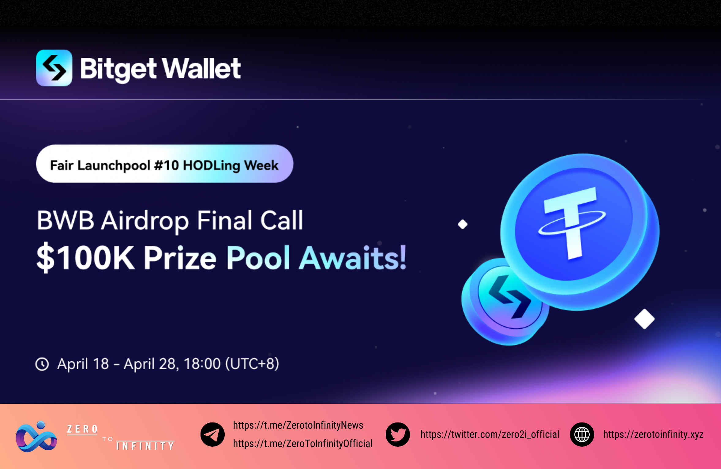 Bitget Wallet công bố chiến dịch Fair Launchpool Season 10 - Pool giải thưởng trị giá $100.000